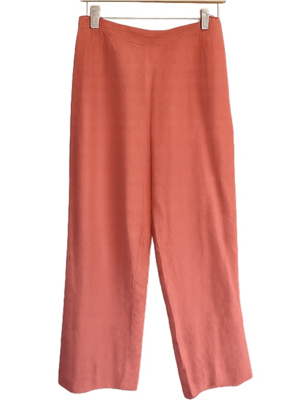 Vintage Women's Straight-Leg Coral 100% Linen pants